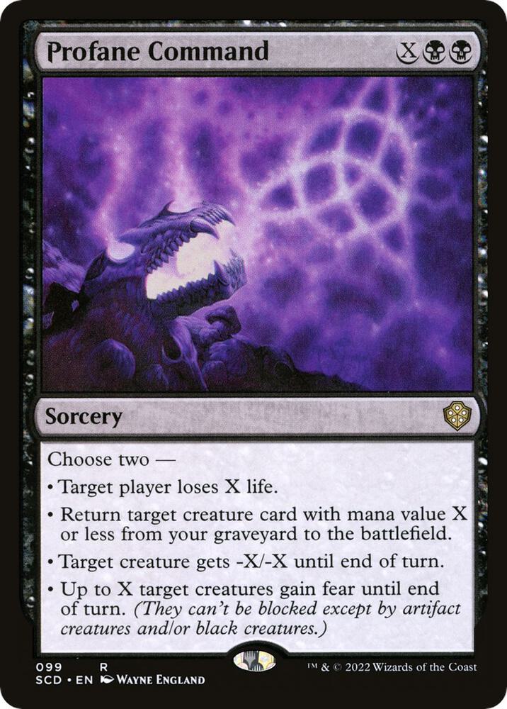 Profane Command 99/352 (Starter Commander Decks)  | Good Games Modbury