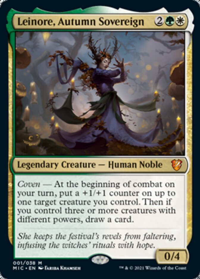 Leinore, Autumn Sovereign (Display Commander) [Innistrad: Midnight Hunt Commander] | Good Games Modbury