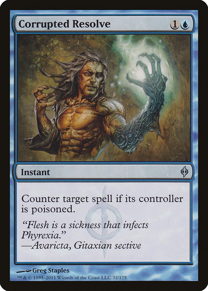 Corrupted Resolve 32/175 (New Phyrexia)  - Foil | Good Games Modbury