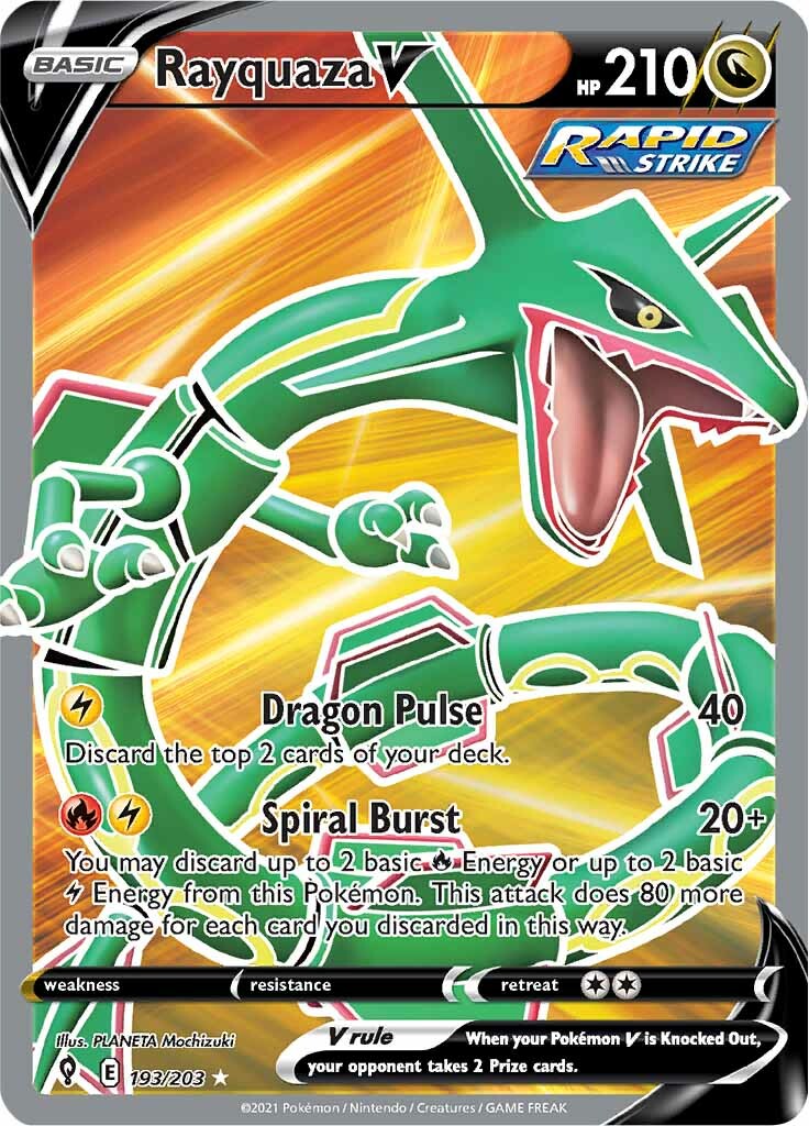 Rayquaza V (193/203) [Sword & Shield: Evolving Skies] | Good Games Modbury