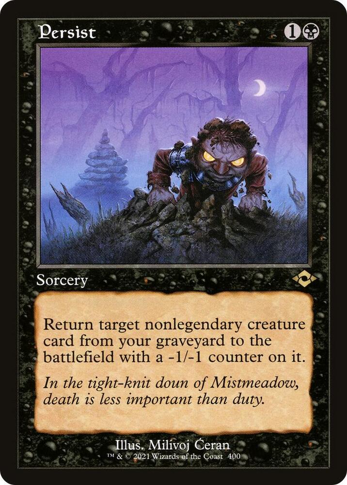 Persist Retro Frame 400/303 (Modern Horizons 2)  - Foil | Good Games Modbury