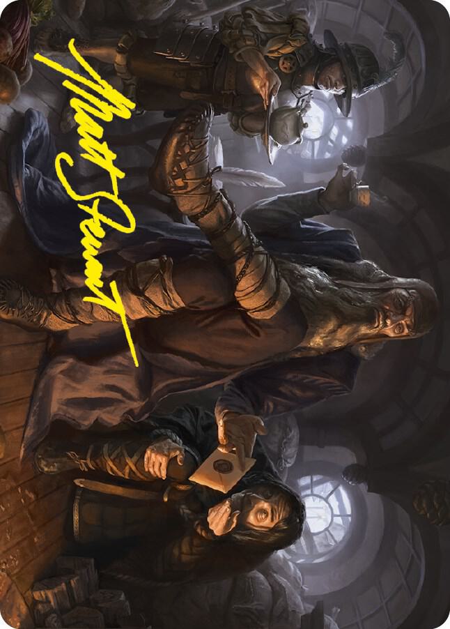Sharkey Tyrant of the Shire Art Card Gold Stamped Signature 22 (Art Series: Universes Beyond: The Lord of the Rings: Tales of Middle-earth)  | Good Games Modbury