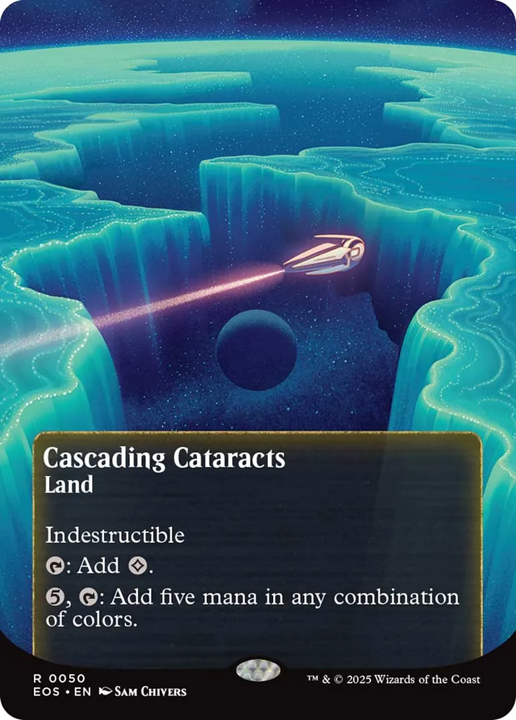 Cascading Cataracts (0050) (Borderless) [Edge of Eternities: Stellar Sights] | Good Games Modbury