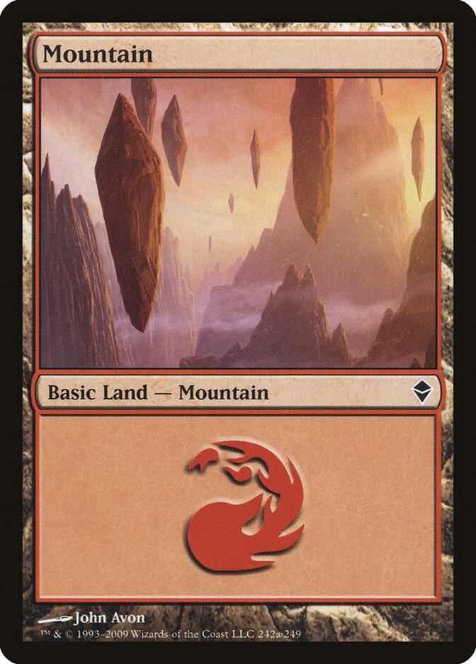 Mountain 242/249 (Zendikar)  | Good Games Modbury