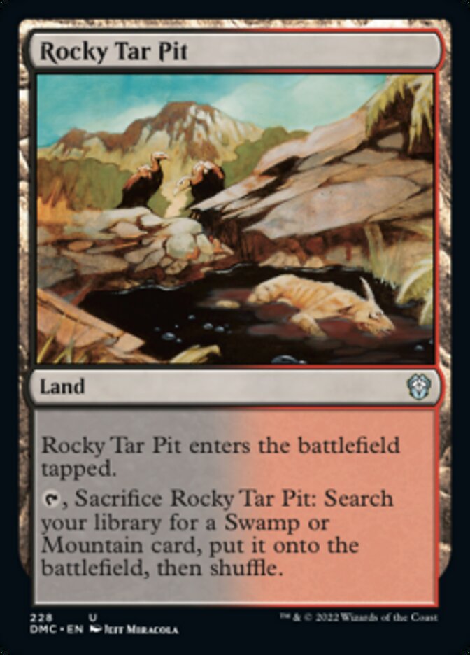 Rocky Tar Pit [Dominaria United Commander] | Good Games Modbury