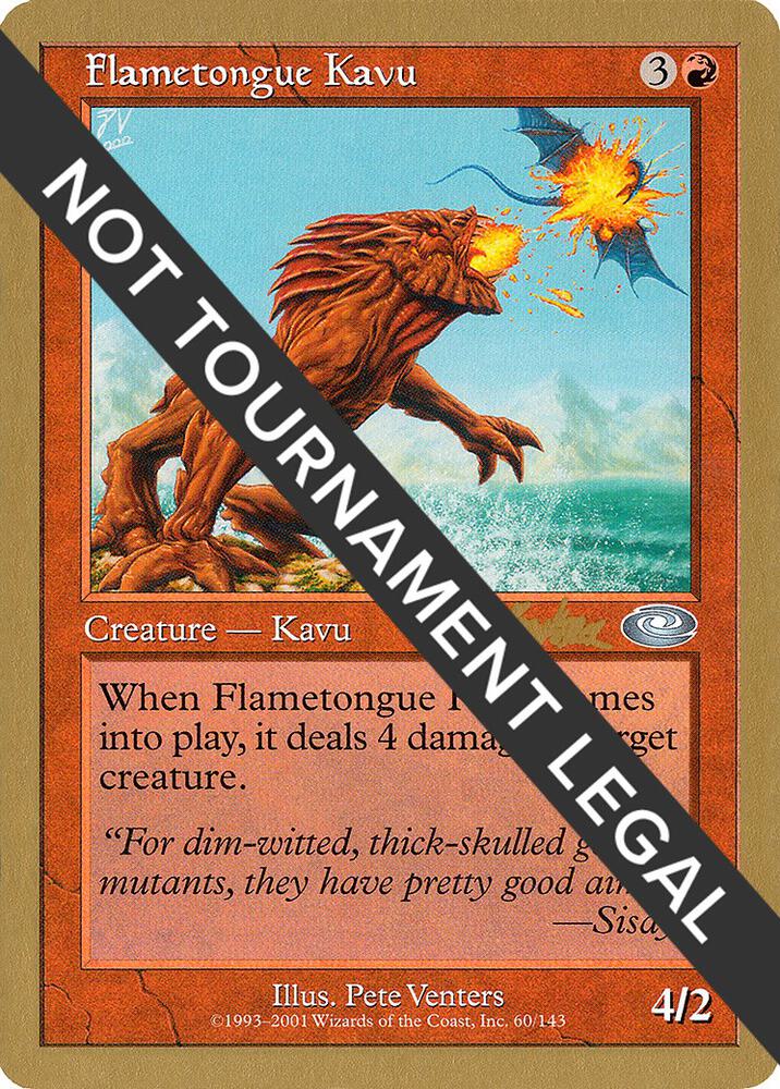 Flametongue Kavu 2002 Brian Kibler PLS bk60/153 (World Championship Decks)  | Good Games Modbury