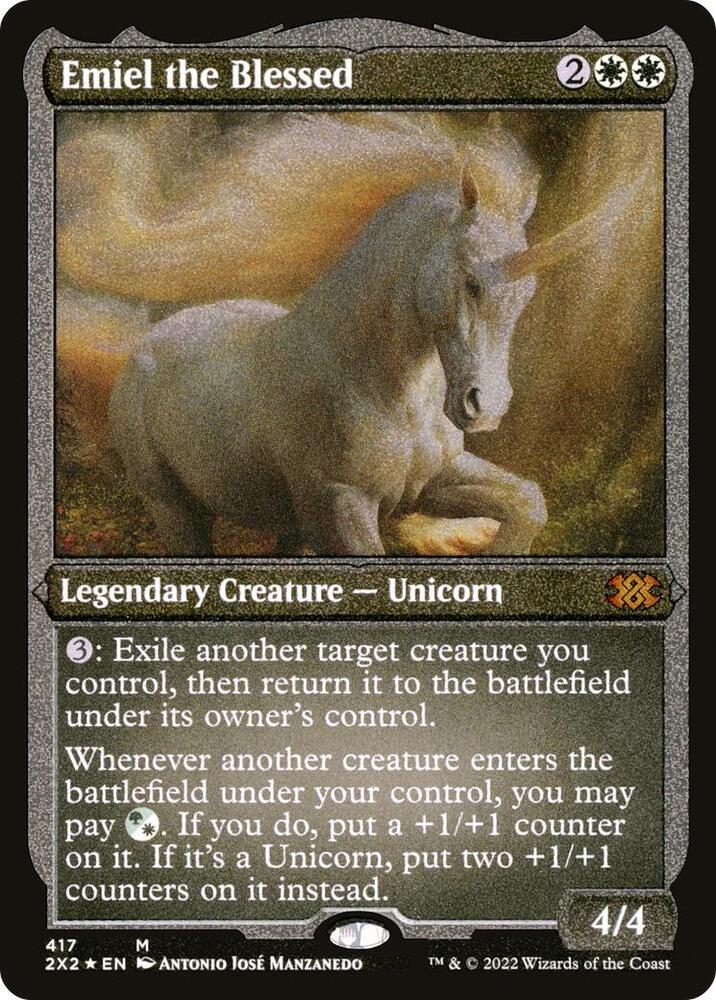 Emiel the Blessed Foil Etched 417 (Double Masters 2022)  - Foil | Good Games Modbury