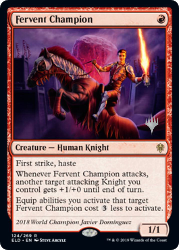 Fervent Champion 124p/152 (Promo Pack: Throne of Eldraine)  | Good Games Modbury