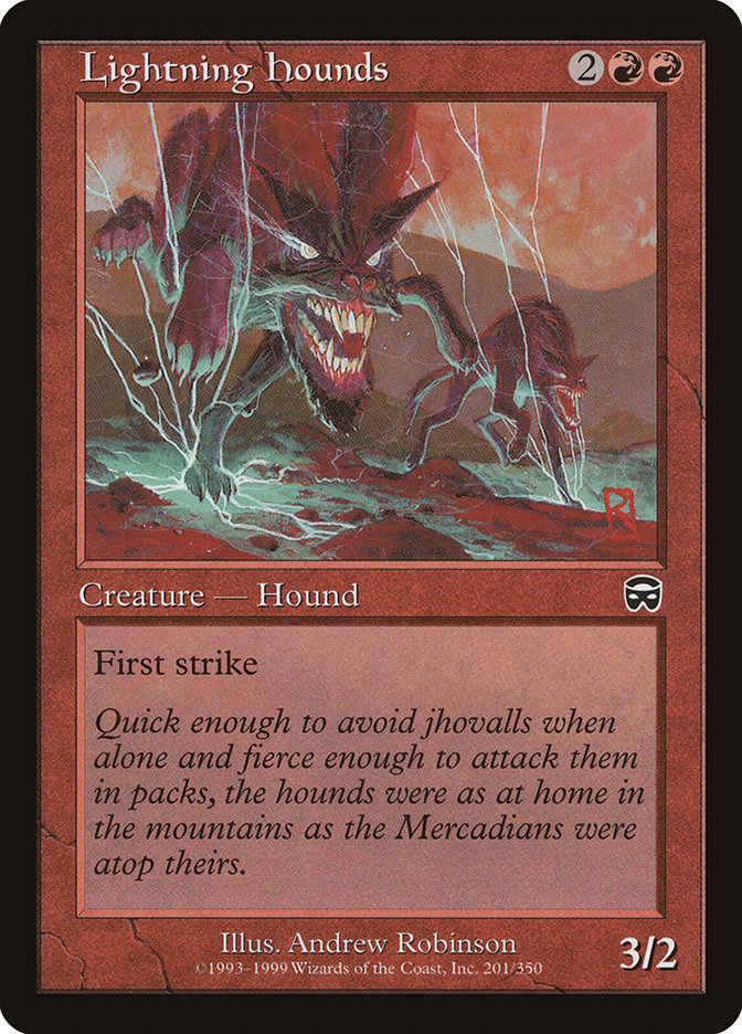 Lightning Hounds [Mercadian Masques] | Good Games Modbury