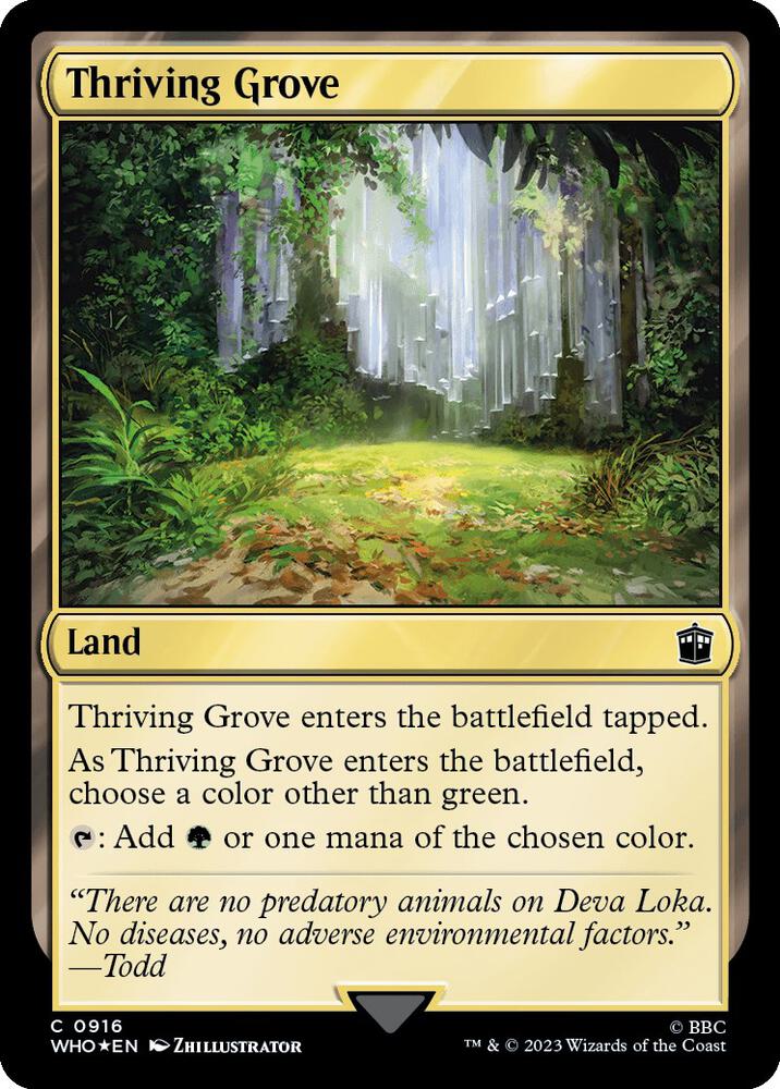 Thriving Grove 916/331 (Universes Beyond: Doctor Who)  - Surge Foil | Good Games Modbury