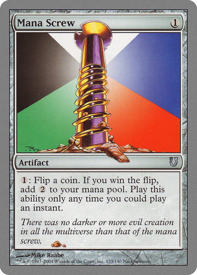 Mana Screw 123/140 (Unhinged)  | Good Games Modbury