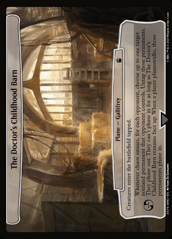 The Doctor's Childhood Barn 579/331 (Planechase: Universes Beyond: Doctor Who)  | Good Games Modbury
