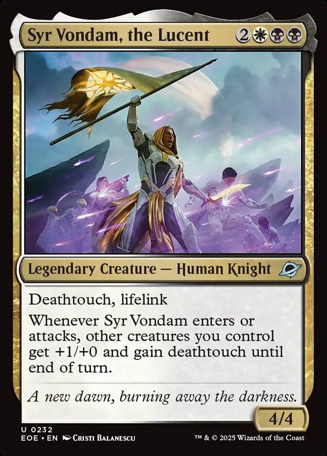 Syr Vondam, the Lucent 232 (Edge of Eternities)  | Good Games Modbury