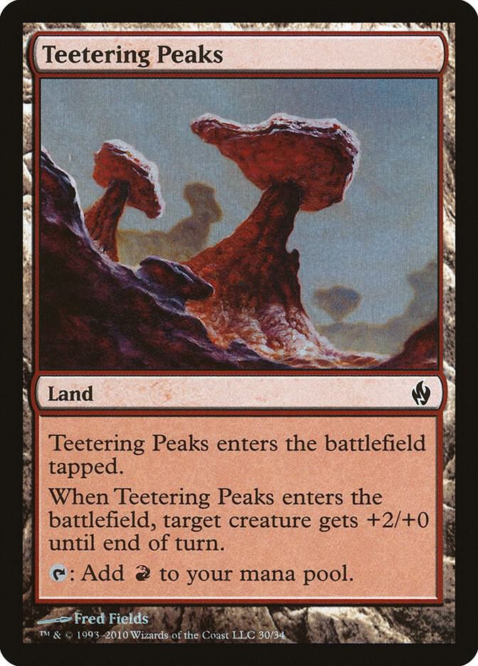 Teetering Peaks 30/34 (Premium Deck Series: Fire and Lightning)  - Foil | Good Games Modbury