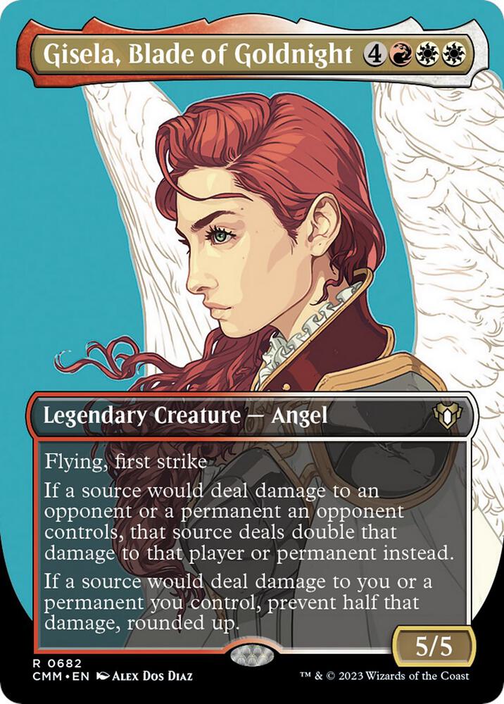 Gisela, Blade of Goldnight 682/451 (Commander Masters)  - Borderless | Good Games Modbury
