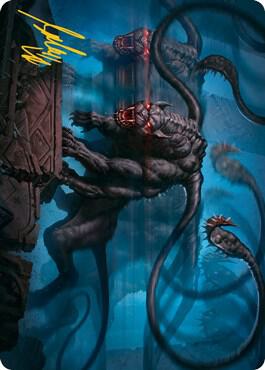 Displacer Beast Art Card Gold Stamped Signature 8 (Art Series: Adventures in the Forgotten Realms)  | Good Games Modbury