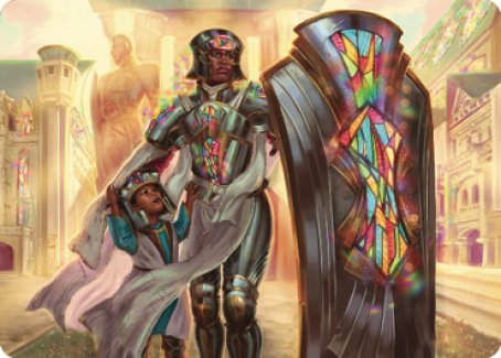Guardian of New Benalia Art Card [Dominaria United Art Series] | Good Games Modbury