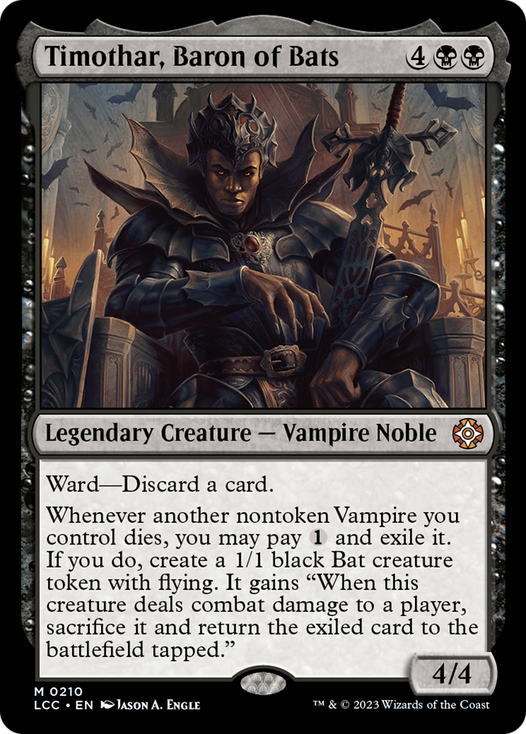 Timothar, Baron of Bats [The Lost Caverns of Ixalan Commander] | Good Games Modbury