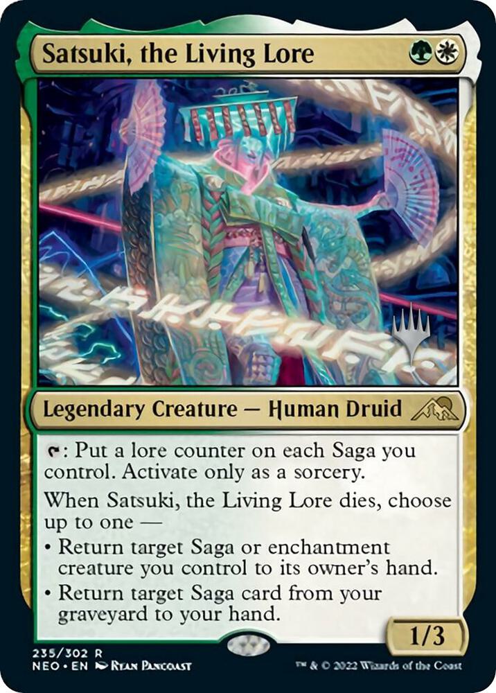 Satsuki the Living Lore 235p/157 (Promo Pack: Kamigawa: Neon Dynasty)  | Good Games Modbury