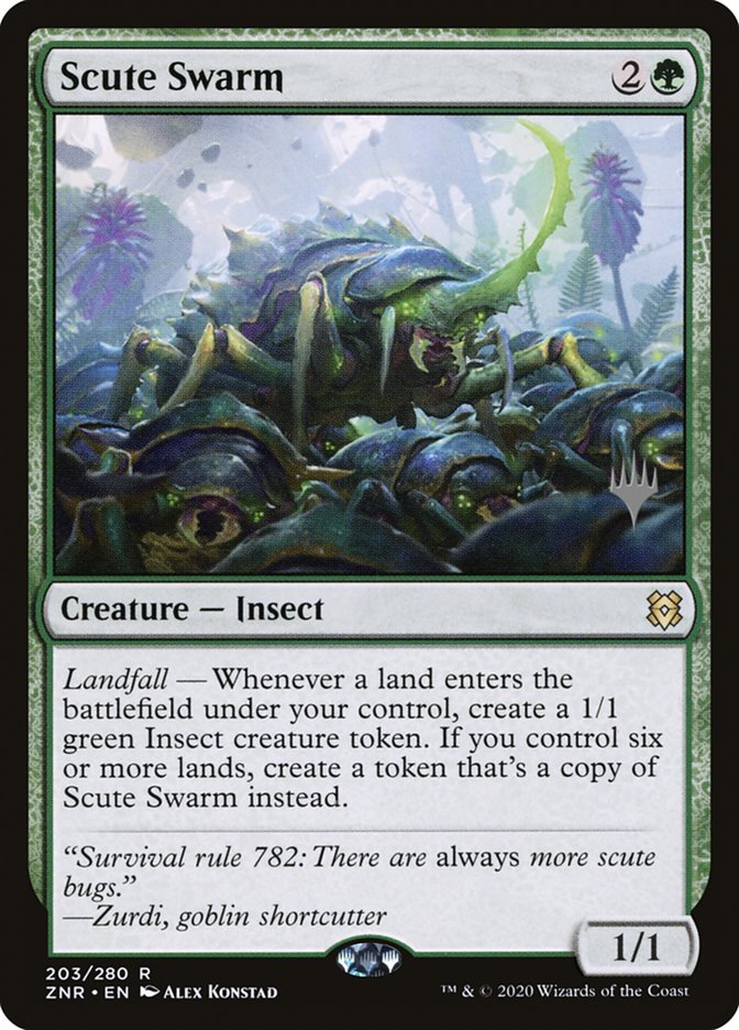 Scute Swarm (Promo Pack) [Zendikar Rising Promos] | Good Games Modbury