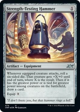 Strength Testing Hammer Galaxy Foil 479/244 (Unfinity)  - Foil | Good Games Modbury