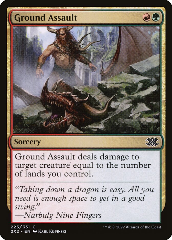Ground Assault 223/331 (Double Masters 2022)  - Foil | Good Games Modbury