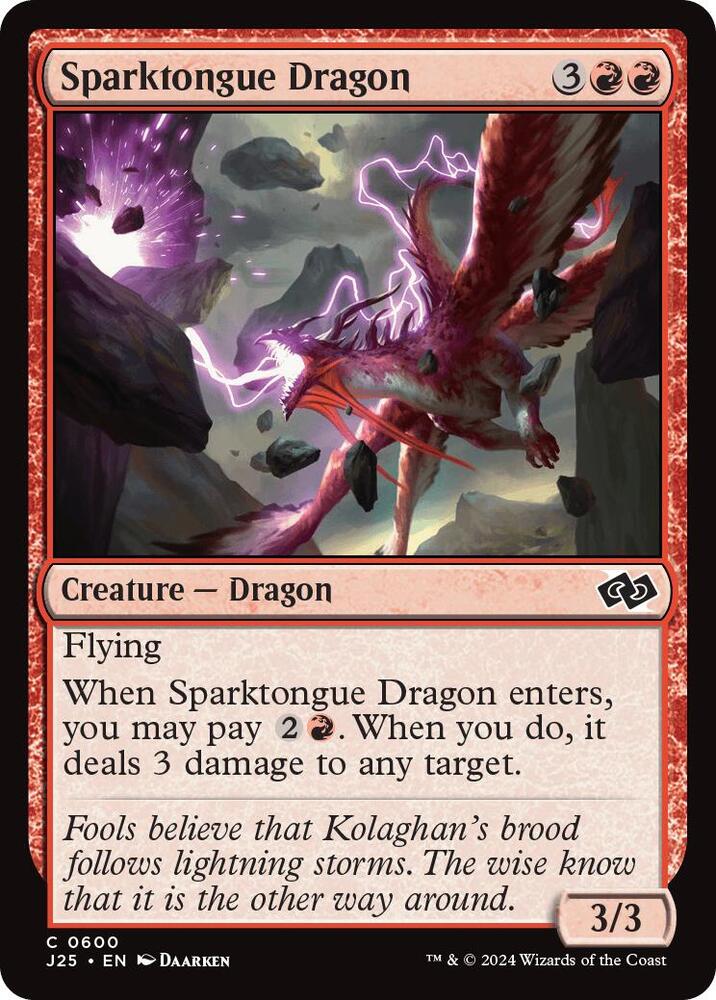 Sparktongue Dragon 600/779 (Foundations Jumpstart)  | Good Games Modbury