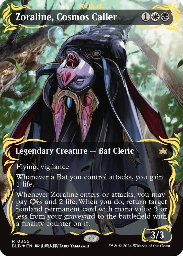 Zoraline, Cosmos Caller 355 (Bloomburrow)  - Borderless Raised Foil | Good Games Modbury
