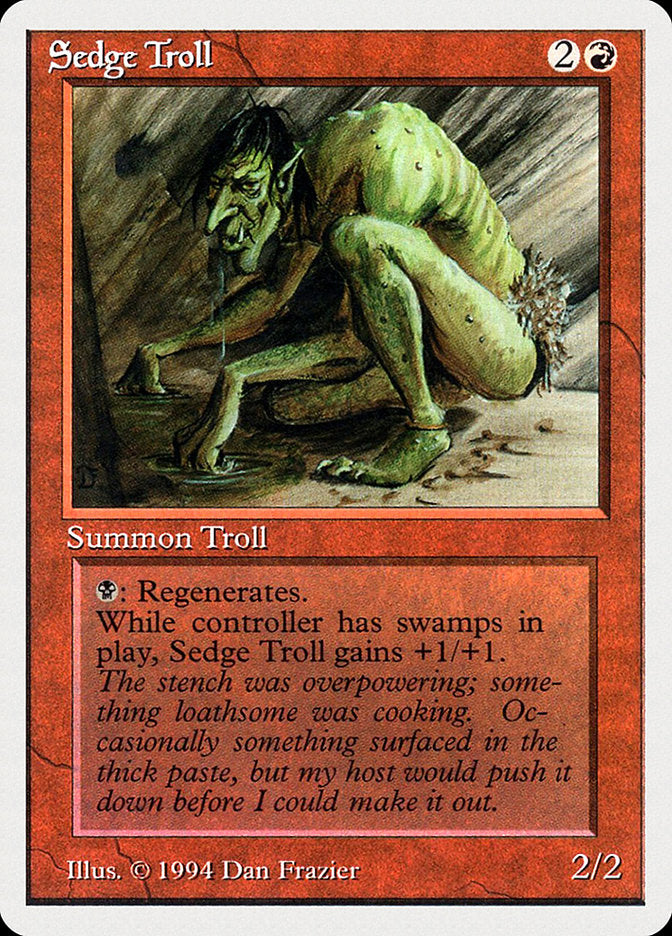 Sedge Troll [Summer Magic / Edgar] | Good Games Modbury