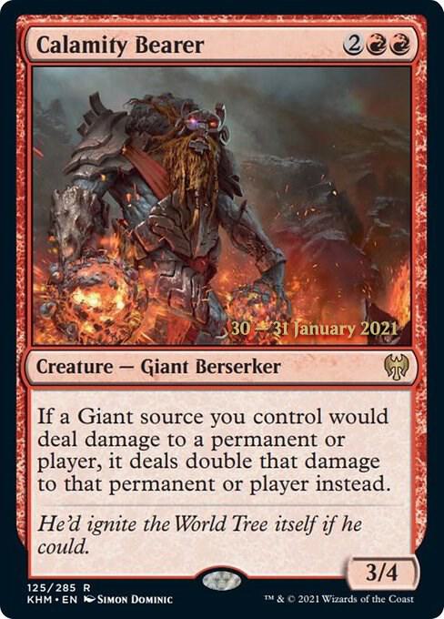 Calamity Bearer 125s/1 (Prerelease Cards)  - Foil | Good Games Modbury