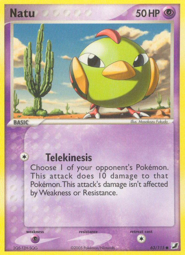 Natu (63/115) [EX: Unseen Forces] | Good Games Modbury