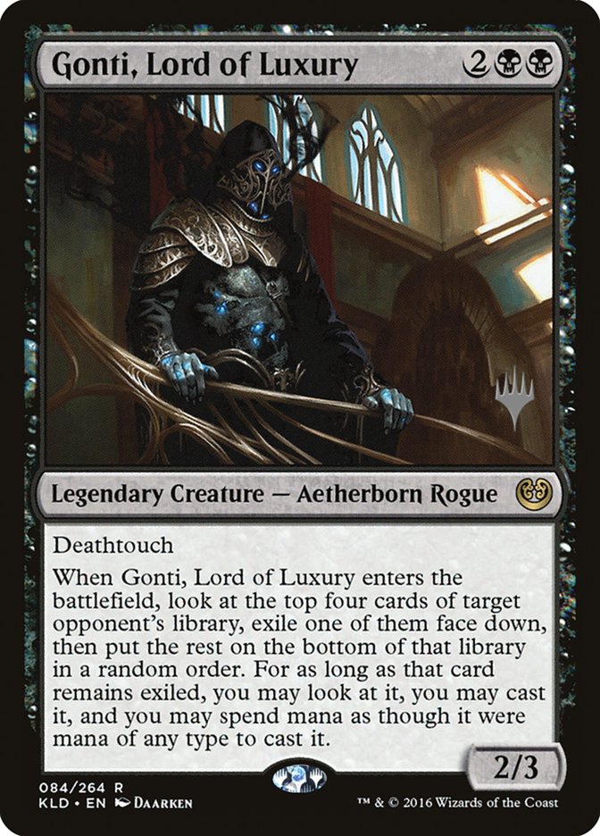 Gonti, Lord of Luxury (Promo Pack) [Kaladesh Promos] | Good Games Modbury