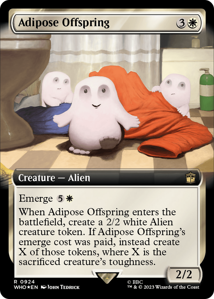 Adipose Offspring (Extended Art) (Surge Foil) [Doctor Who] | Good Games Modbury