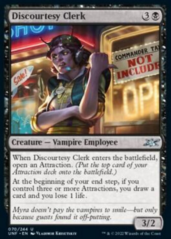 Discourtesy Clerk [Unfinity] | Good Games Modbury