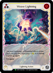 Weave Lightning (Yellow) [LGS076] (Promo)  Rainbow Foil | Good Games Modbury