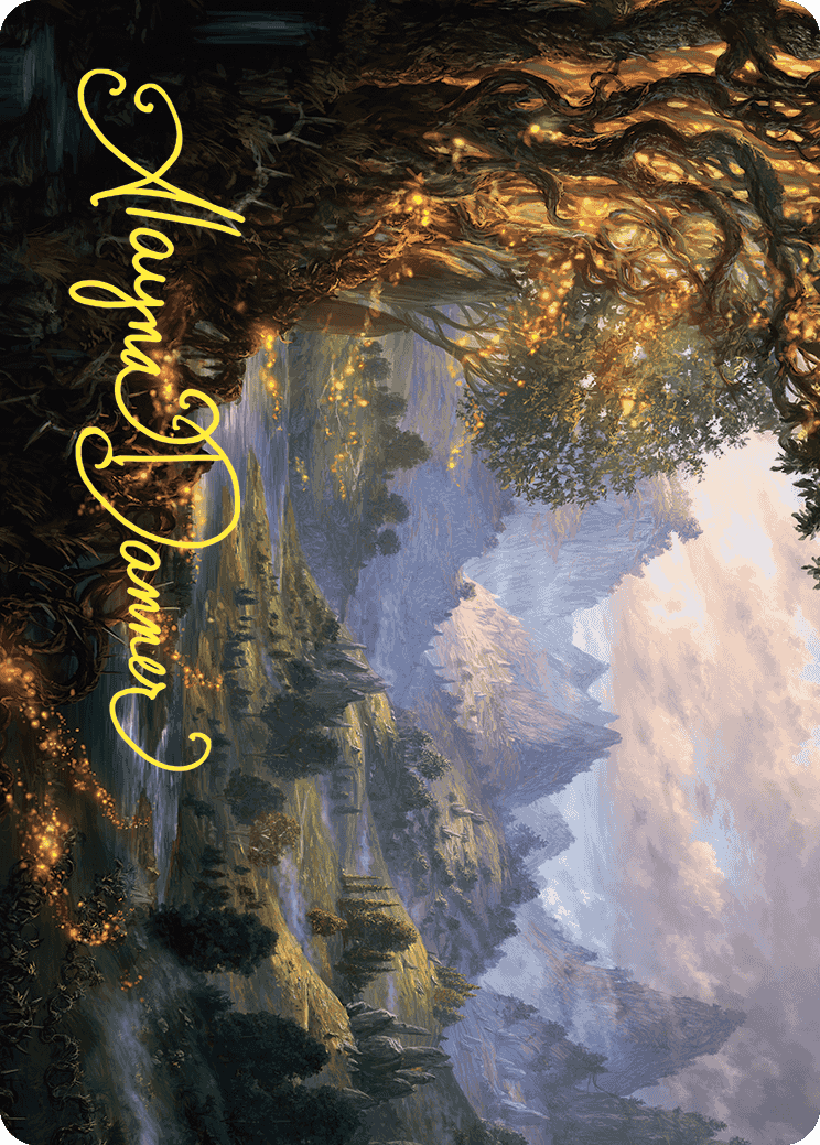 Evolving Wilds Art Card (Gold-Stamped Signature) [Wilds of Eldraine Art Series] | Good Games Modbury