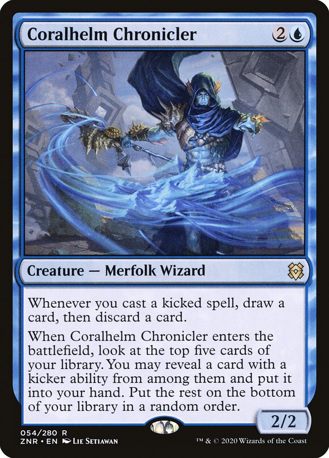 Coralhelm Chronicler 54/280 (Zendikar Rising)  - Foil | Good Games Modbury