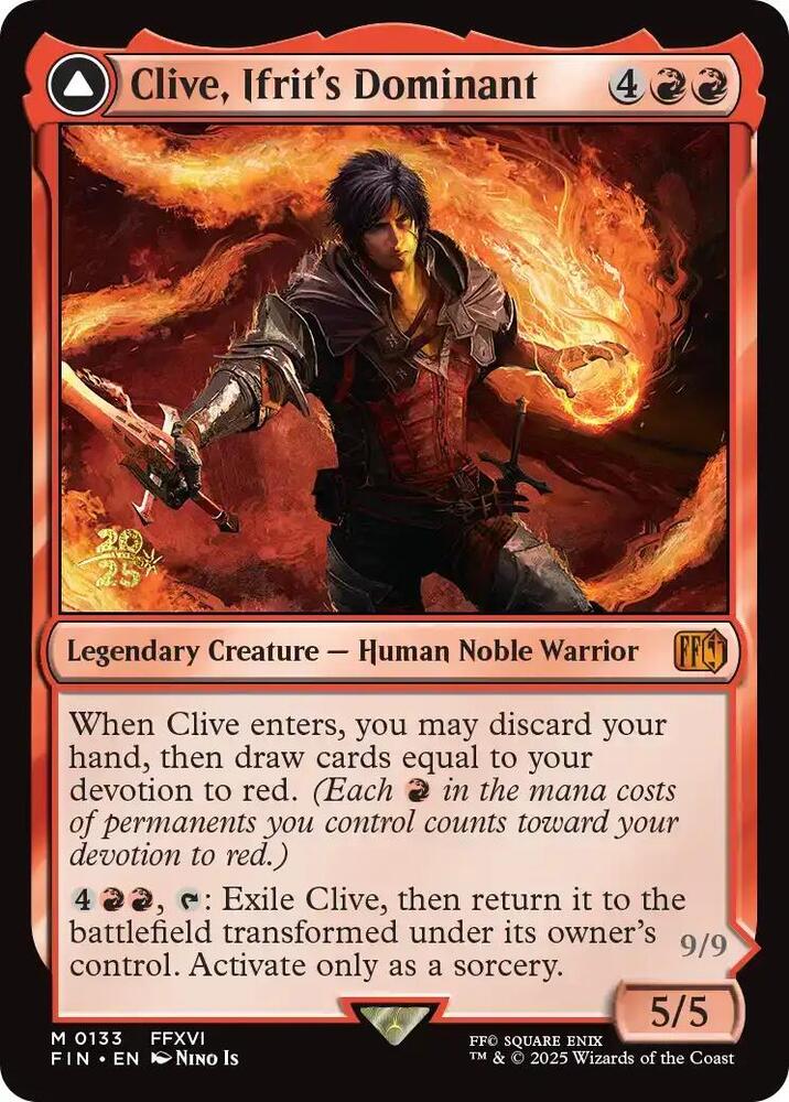 Clive Ifrits Dominant 133s/116 (Prerelease Cards)  - Foil | Good Games Modbury
