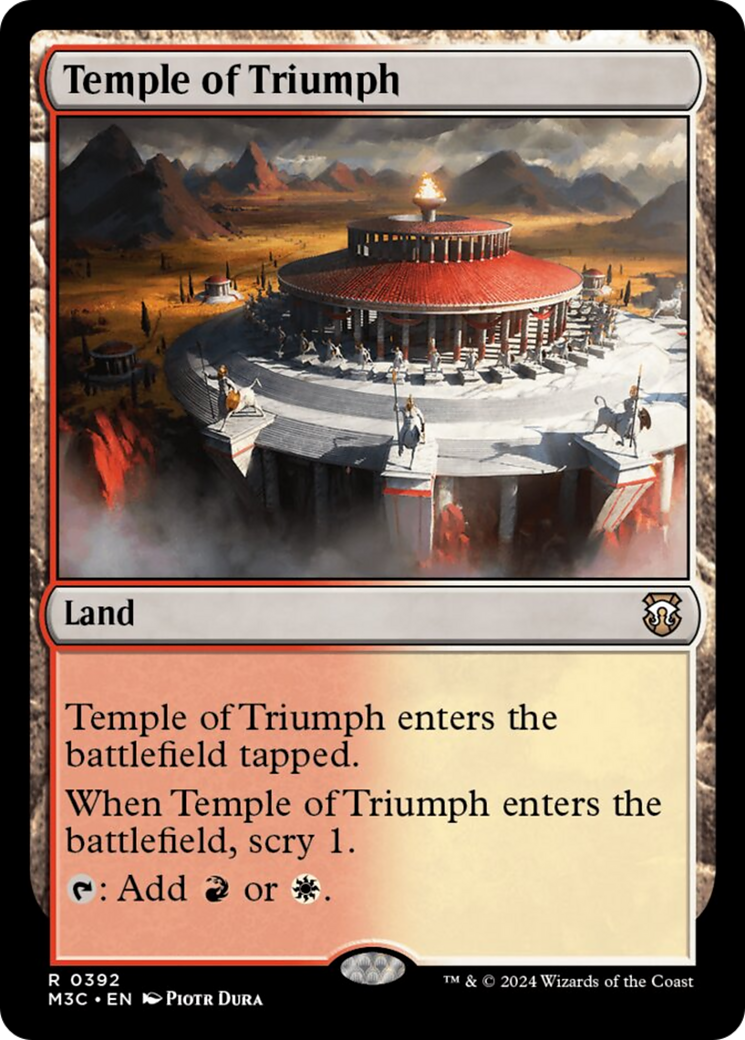 Temple of Triumph [Modern Horizons 3 Commander] | Good Games Modbury