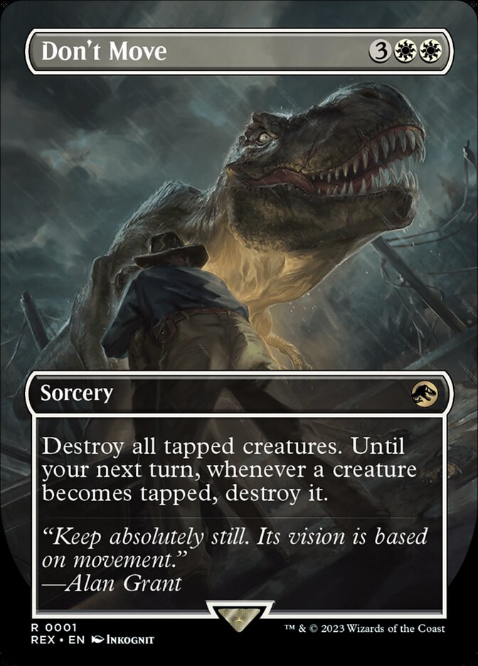 Don't Move 1/26 (Universes Beyond: Jurassic World Collection)  - Borderless Foil | Good Games Modbury