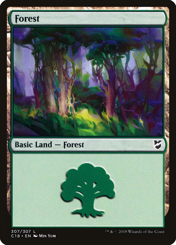 Forest (307) [Commander 2018] | Good Games Modbury