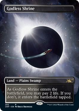 Godless Shrine Borderless 282/244 (Unfinity)  | Good Games Modbury