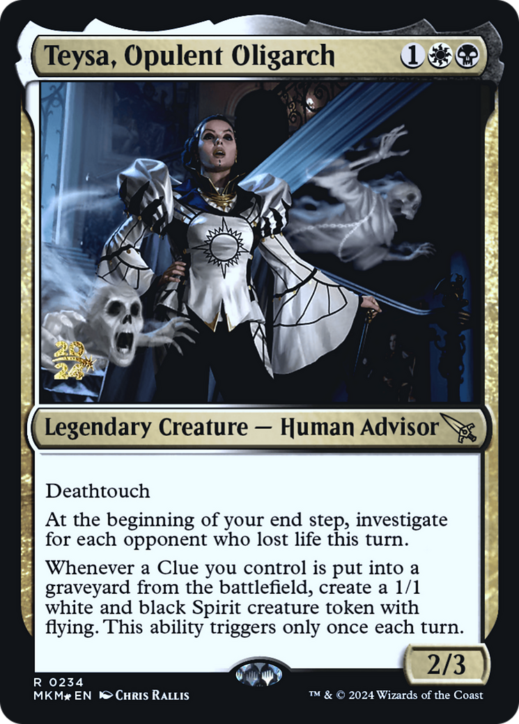 Teysa, Opulent Oligarch [Murders at Karlov Manor Prerelease Promos] | Good Games Modbury