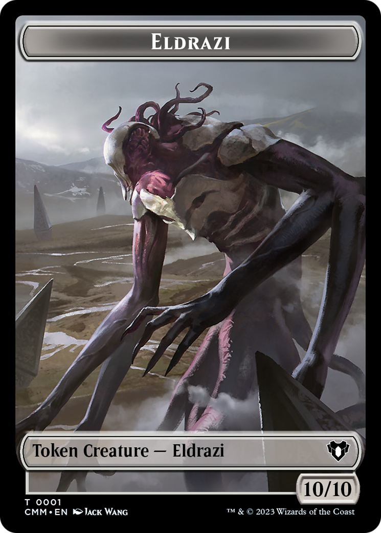 Eldrazi // Knight Double-Sided Token [Commander Masters Tokens] | Good Games Modbury