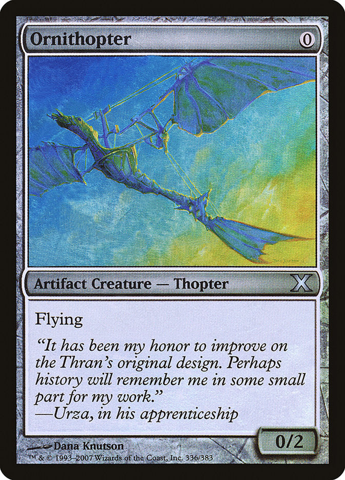 Ornithopter (Premium Foil) [Tenth Edition] | Good Games Modbury