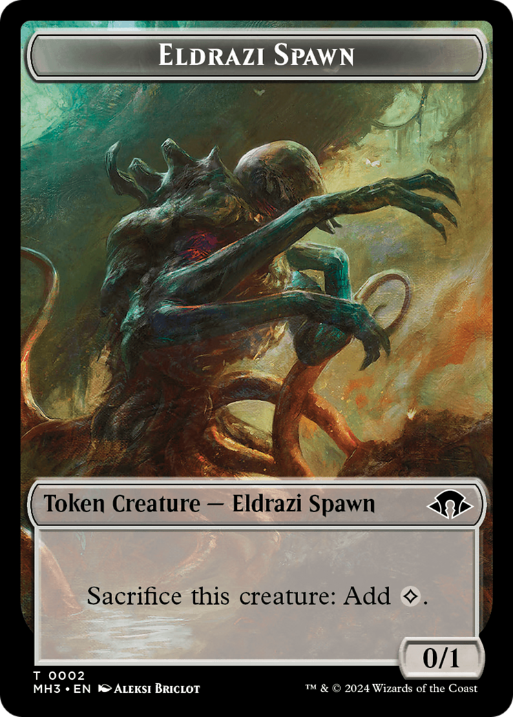 Eldrazi Spawn // Energy Reserve Double-Sided Token [Modern Horizons 3 Tokens] | Good Games Modbury