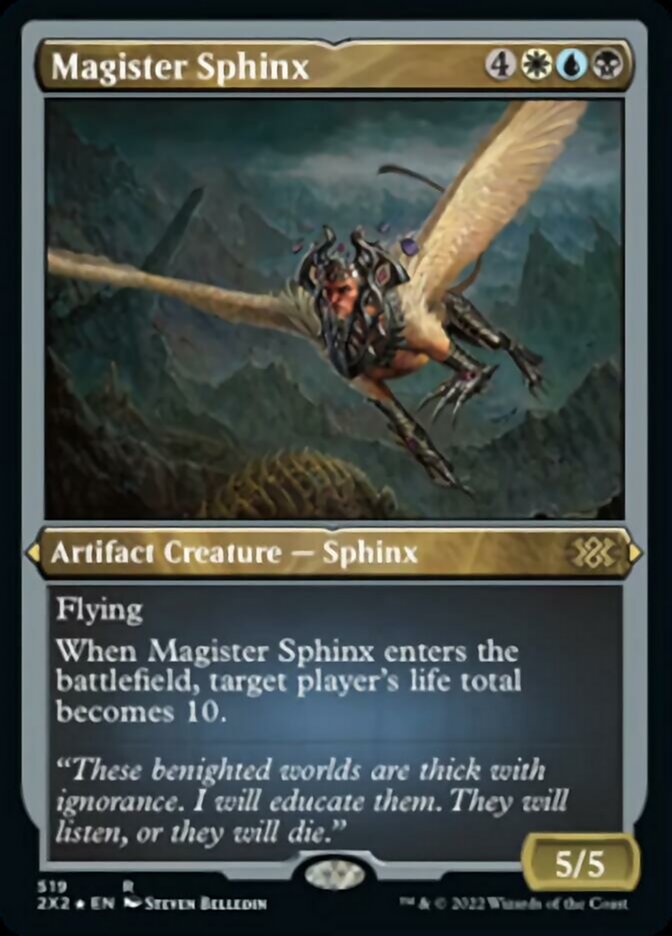 Magister Sphinx (Foil Etched) [Double Masters 2022] | Good Games Modbury