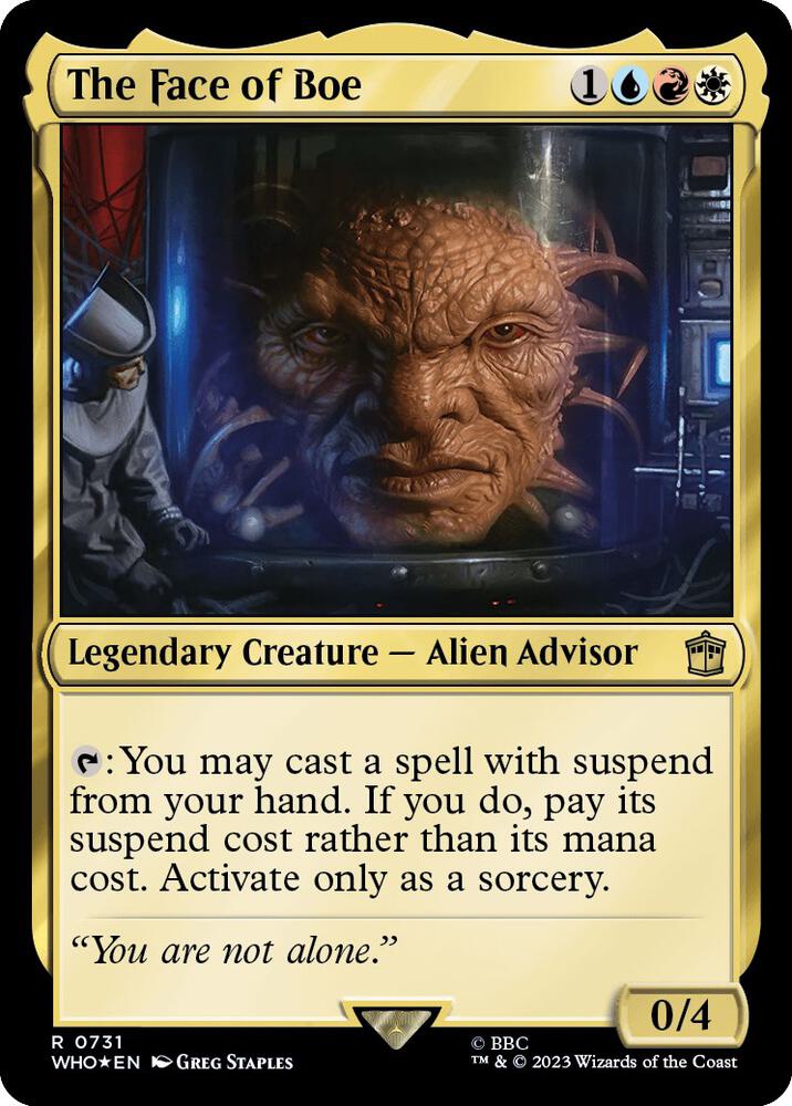 The Face of Boe 731/331 (Universes Beyond: Doctor Who)  - Surge Foil | Good Games Modbury