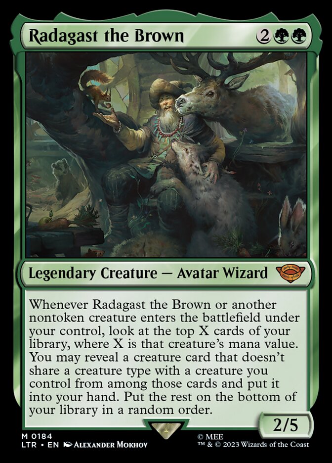 Radagast the Brown 184/281 (Universes Beyond: The Lord of the Rings: Tales of Middle-earth)  - Foil | Good Games Modbury