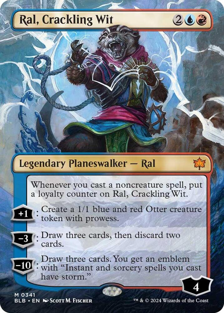 Ral, Crackling Wit 341 (Bloomburrow)  - Borderless Foil | Good Games Modbury